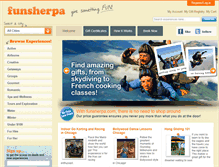 Tablet Screenshot of funsherpa.com